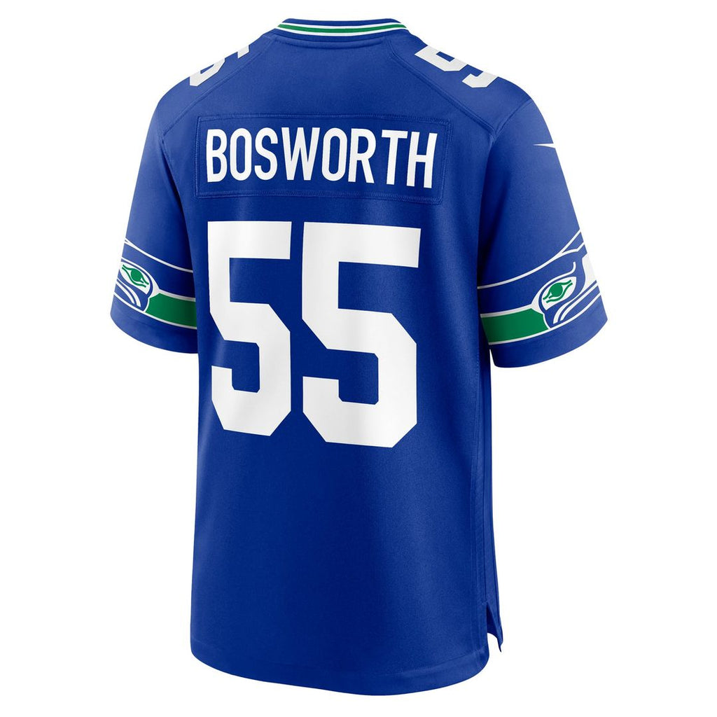 Brian Bosworth Seattle Seahawks Alternate Game Jersey - Royal Blue