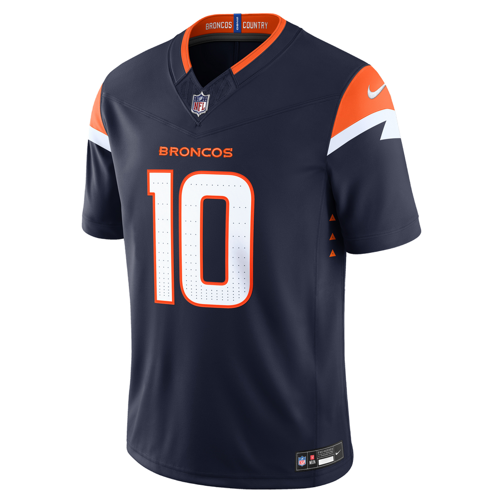 Bo Nix Denver Broncos Alternate Mile High Collection 1977 Throwback Vapor F.U.S.E. Stitched Limited Jersey - Orange