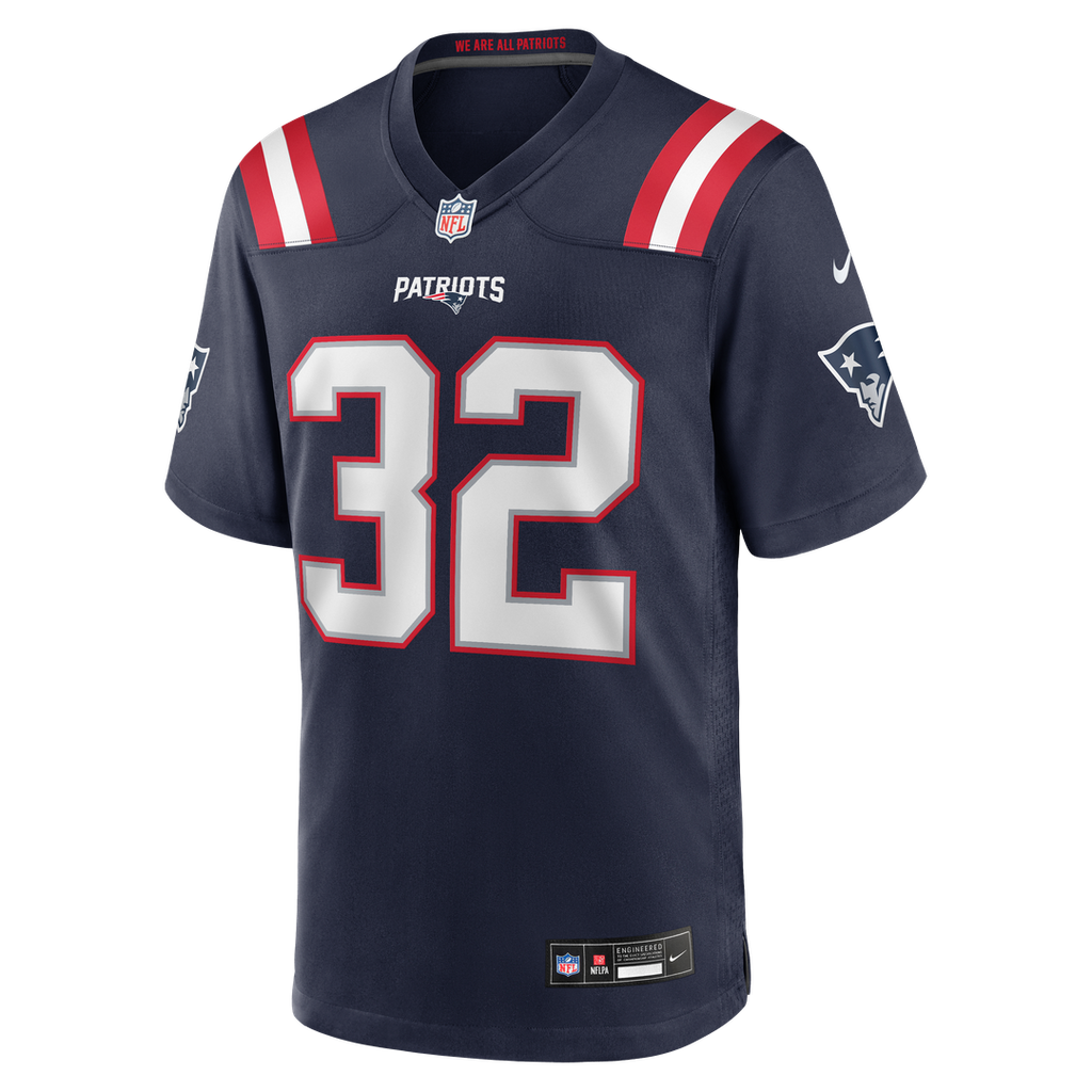 TreVeyon Henderson New England Patriots 2025 NFL Draft Game Jersey - Navy