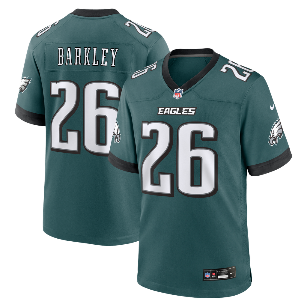 Saquon Barkley Philadelphia Eagles Game Jersey - Midnight Green
