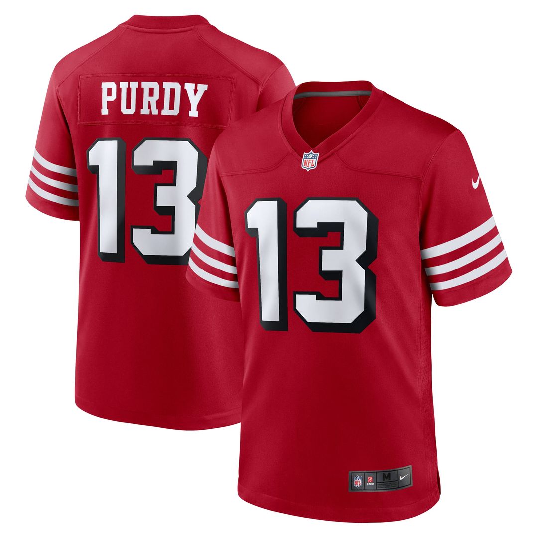 Men Brock Purdy San Francisco 49ers Alternate Game Jersey - Scarlet