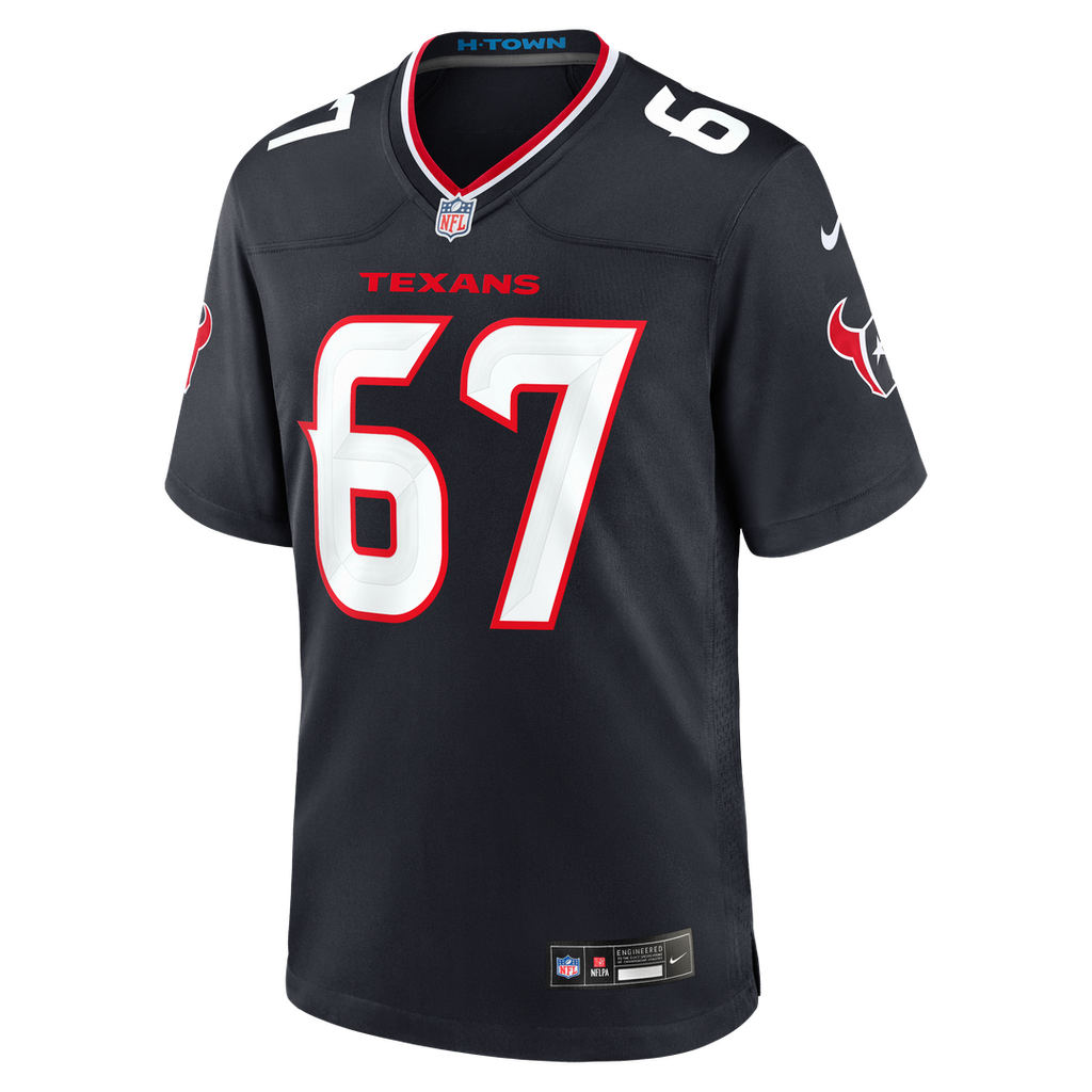 Evan Brown Houston Texans Game Jersey - Navy