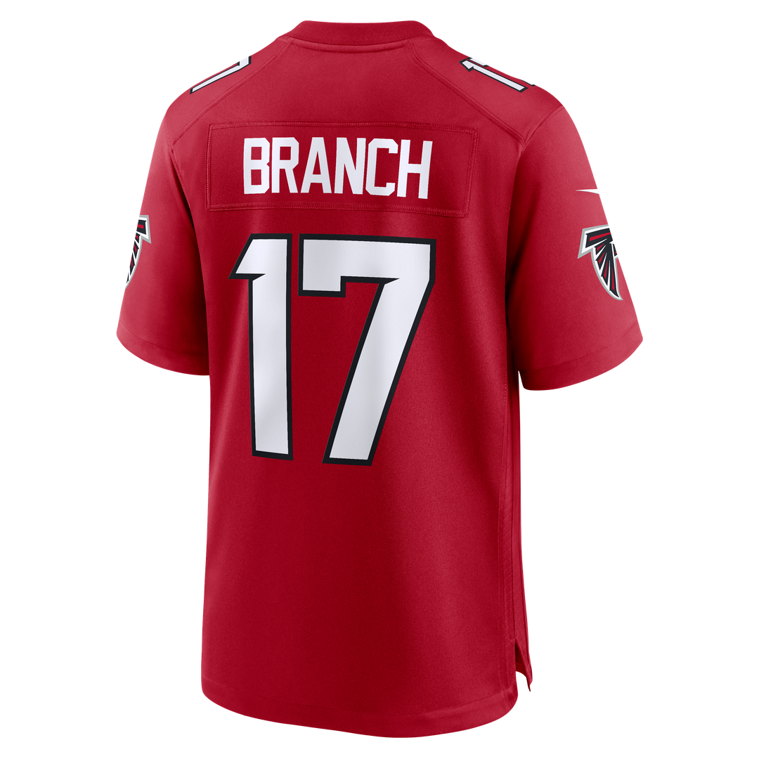 Zachariah Branch Atlanta Falcons Game Jersey - Red