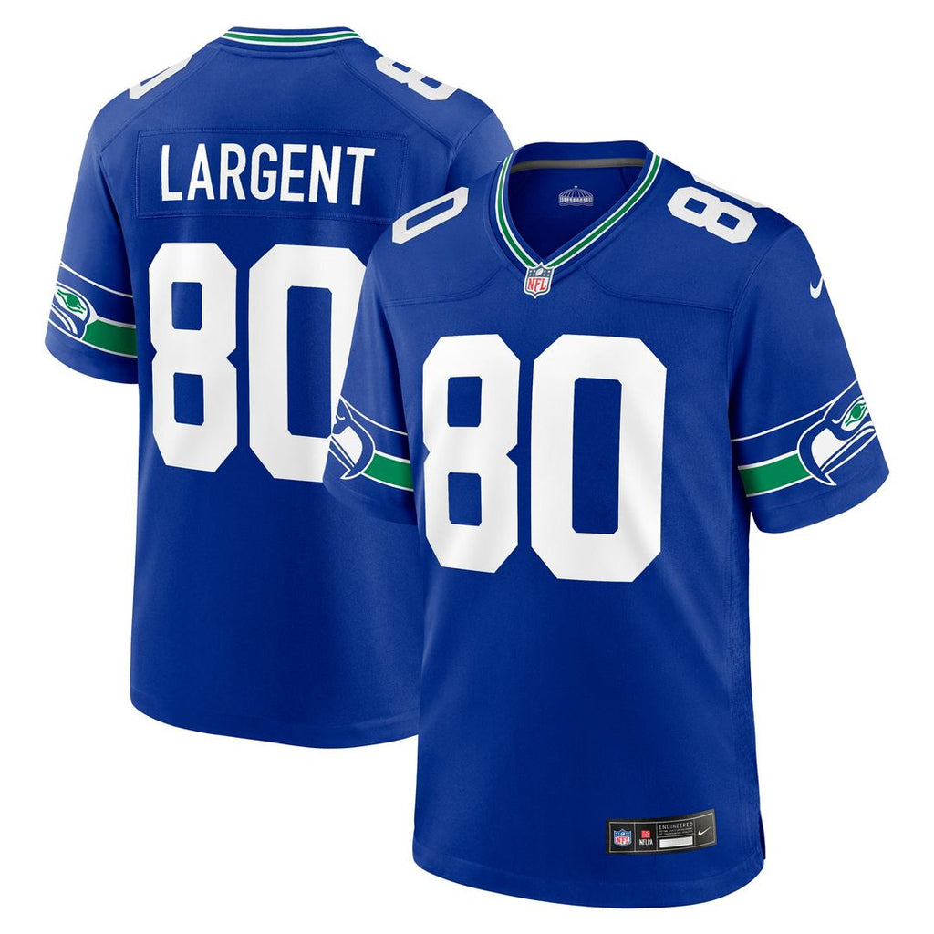Steve Largent Seattle Seahawks Throwback Game Jersey - Royal Blue