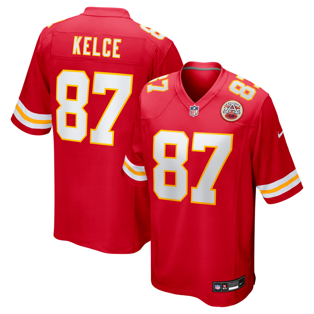 Travis Kelce Kansas City Chiefs Game Jersey - Red