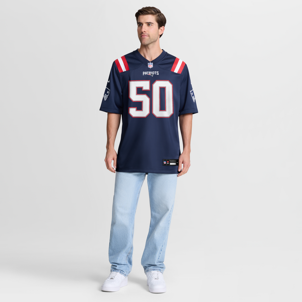 Mike Vrabel New England Patriots Game Jersey - Navy