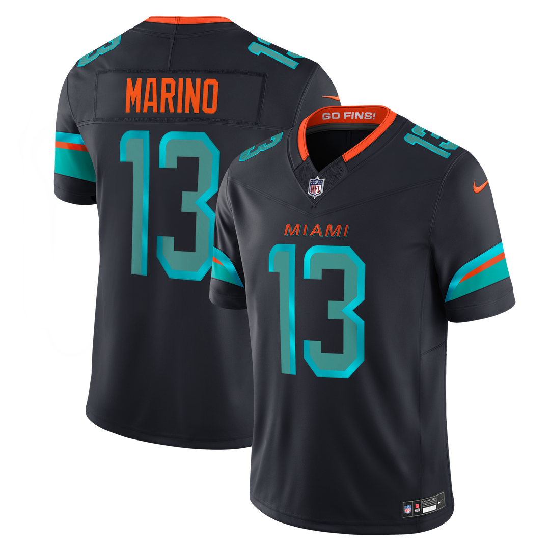 Dan Marino Miami Dolphins Rivalries Collection Stitched Limited Jersey - Navy