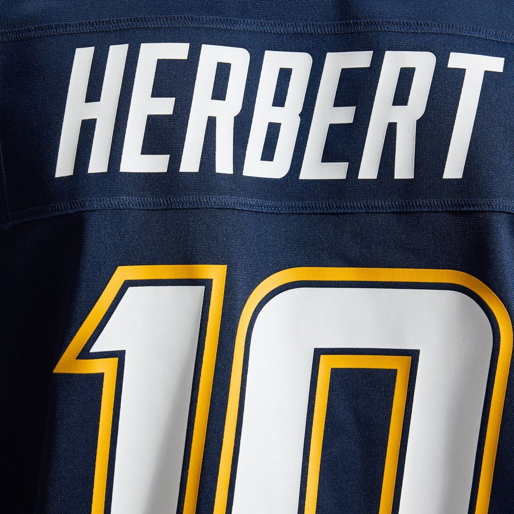 Justin Herbert Los Angeles Chargers Alternate Charger Power Game Jersey - Gold