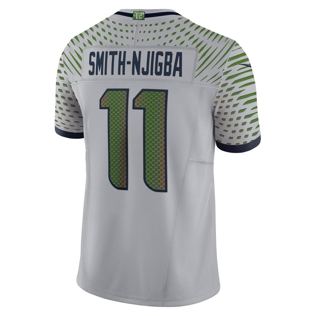 Jaxon Smith-Njigba Seattle Seahawks Rivalries Collection Stitched Limited Jersey - Gray