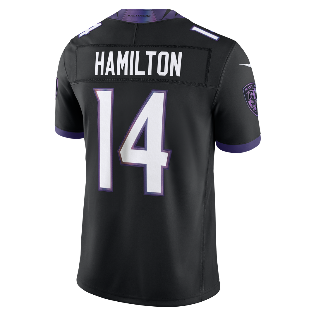 Kyle Hamilton Baltimore Ravens Alternate Vapor F.U.S.E. Stitched Limited Jersey - Black