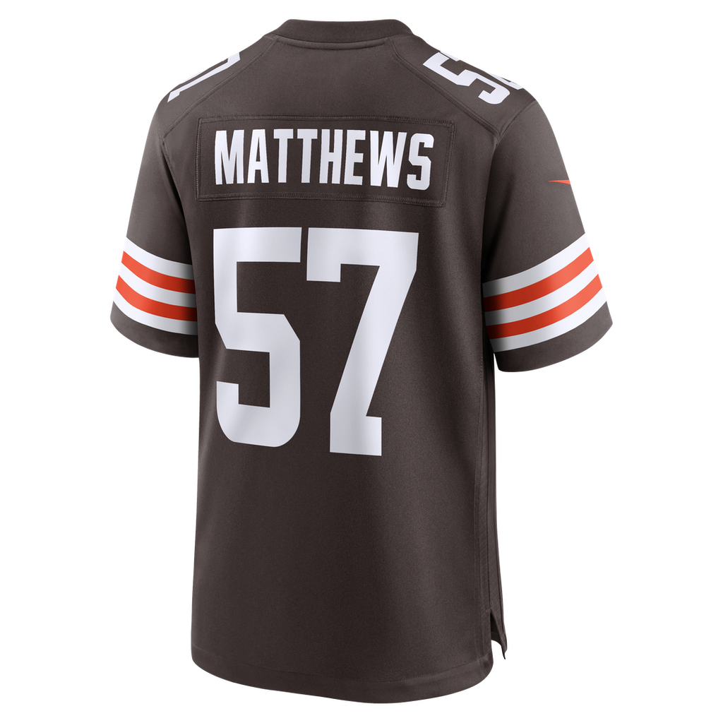 Clay Matthews Cleveland Browns Game Jersey - Brown