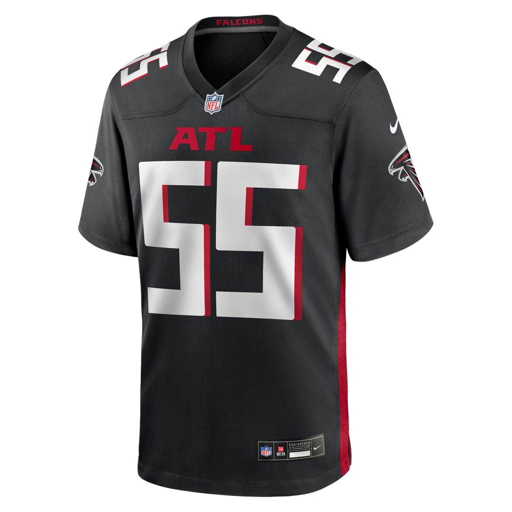 John Abraham Atlanta Falcons Game Jersey - Black