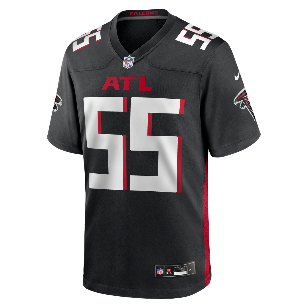 John Abraham Atlanta Falcons Game Jersey - Black