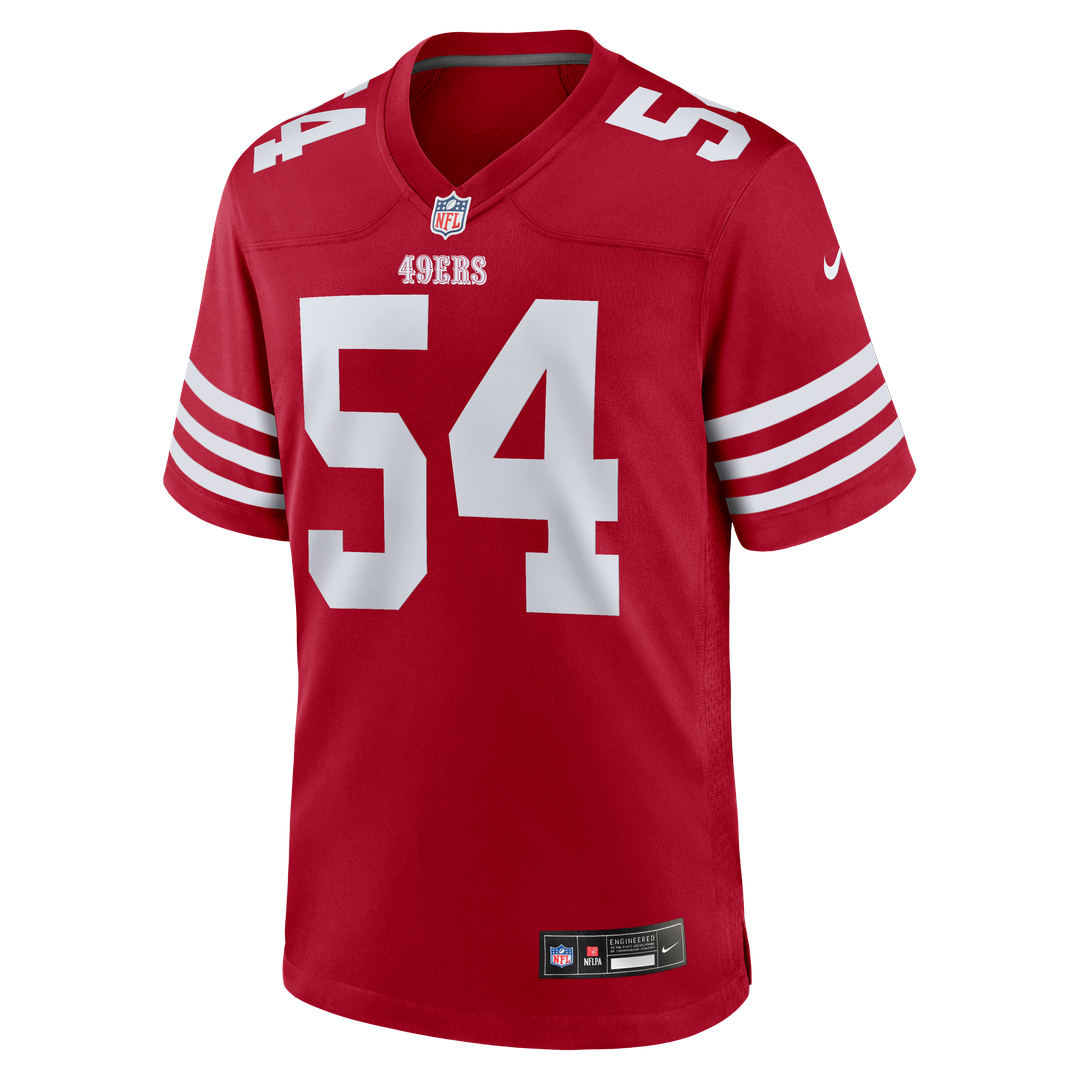 Fred Warner San Francisco 49ers Game Jersey - Scarlet