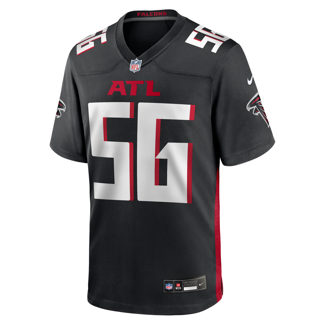 Keith Brooking Atlanta Falcons Game Jersey - Black
