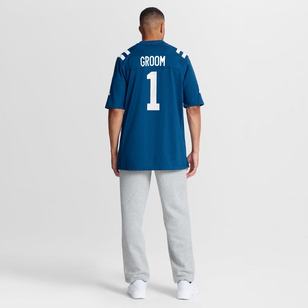 Number 1 Groom Indianapolis Colts Game Jersey - Royal Blue