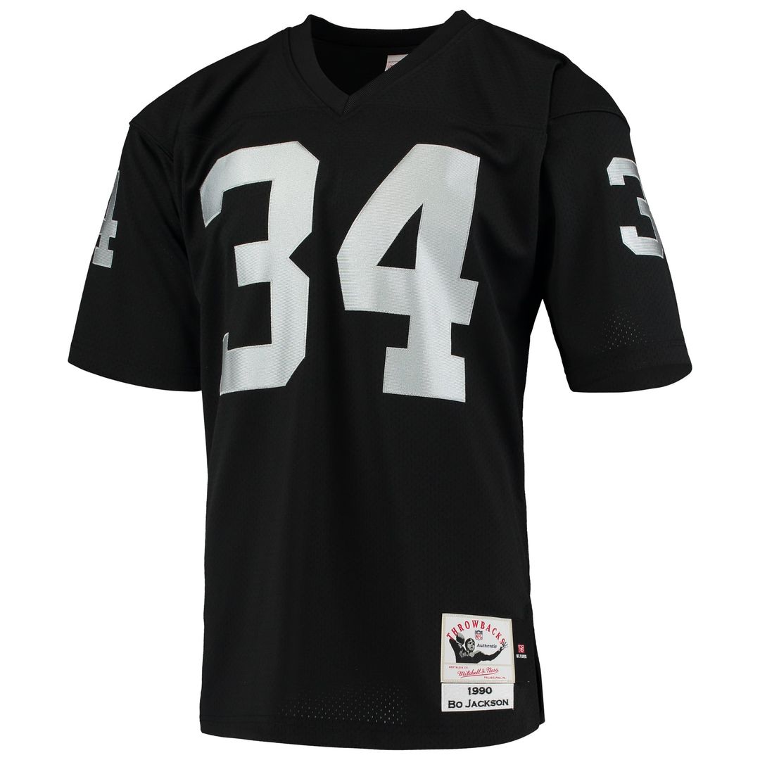 Bo Jackson Las Vegas Raiders 1990 Authentic Throwback Jersey - Black