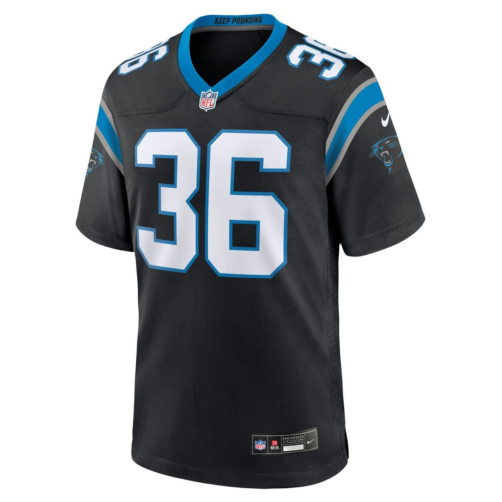 Demani Richardson Carolina Panthers Game Jersey - Black