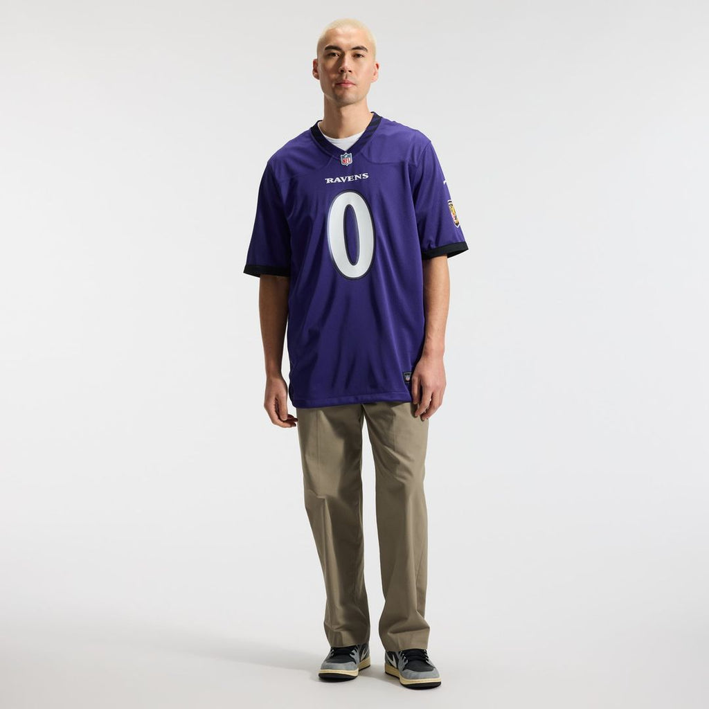 Roquan Smith Baltimore Ravens Game Jersey - Purple
