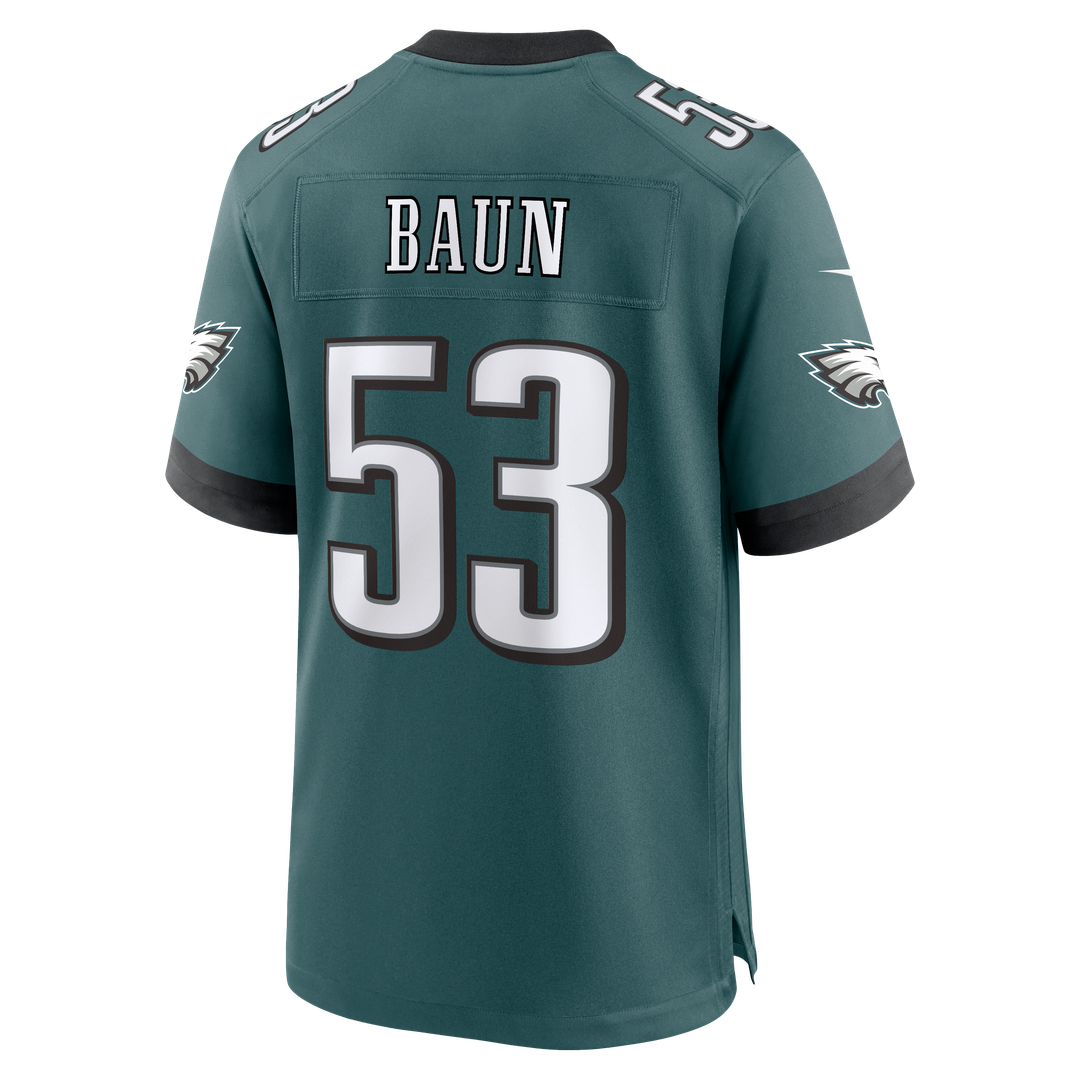 Zack Baun Philadelphia Eagles Game Jersey - Midnight Green