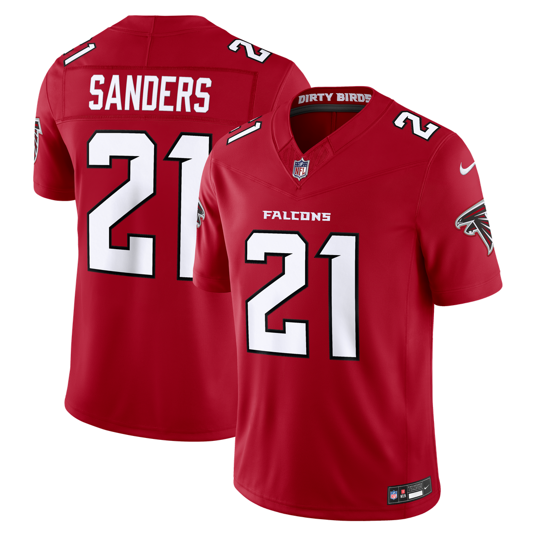 Deion Sanders Atlanta Falcons Alternate Throwback Vapor F.U.S.E. Stitched Retired Limited Jersey - Black