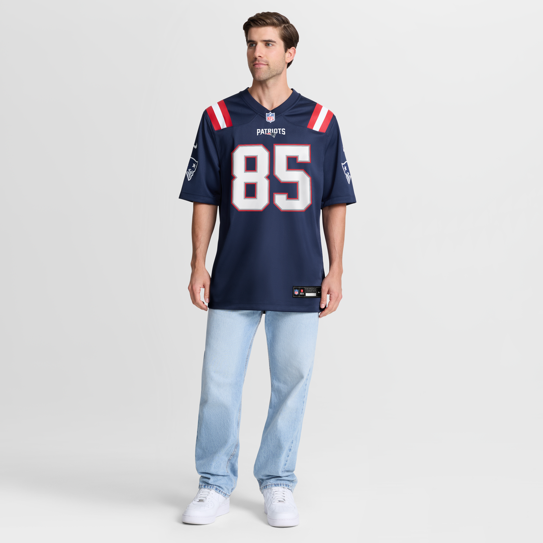 Hunter Henry New England Patriots Game Jersey - Navy