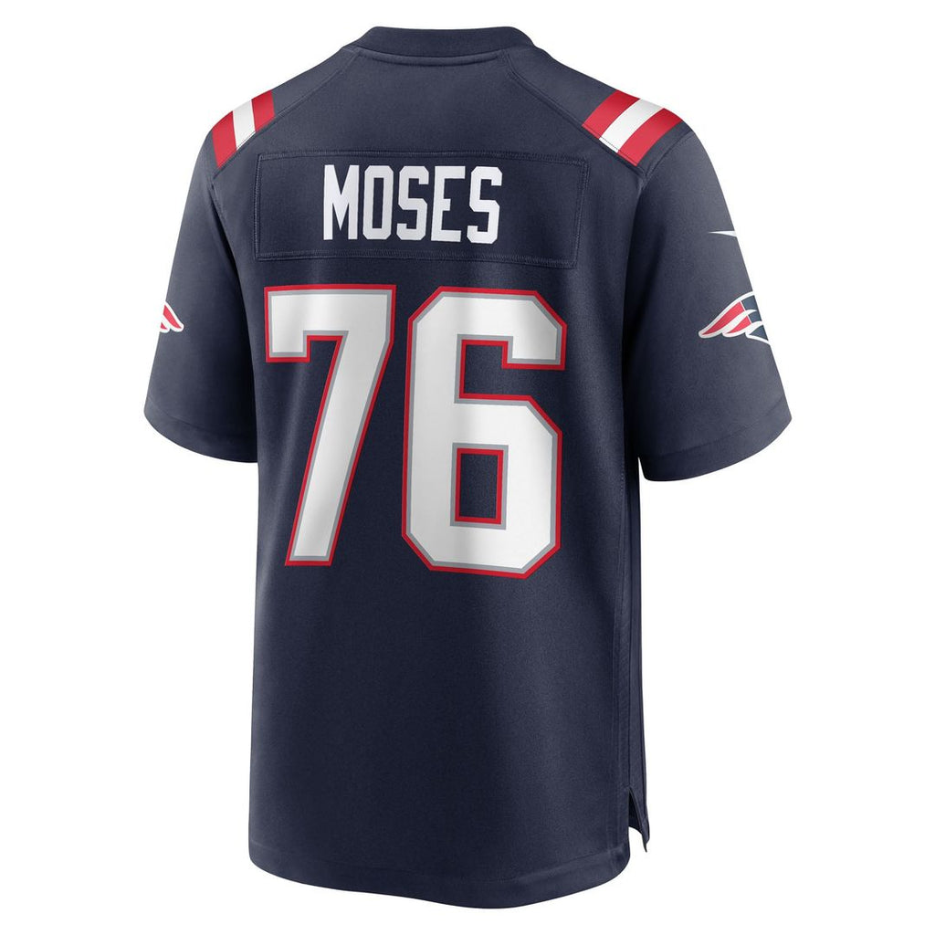 Morgan Moses New England Patriots Game Jersey - Navy