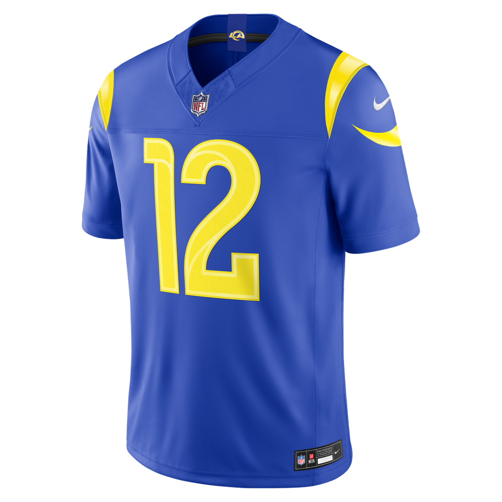 Puka Nacua Los Angeles Rams Vapor F.U.S.E. Stitched Limited Jersey - White