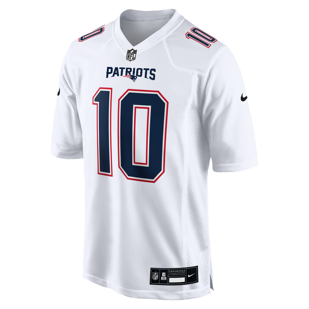 Drake Maye New England Patriots Game Jersey - Tundra White