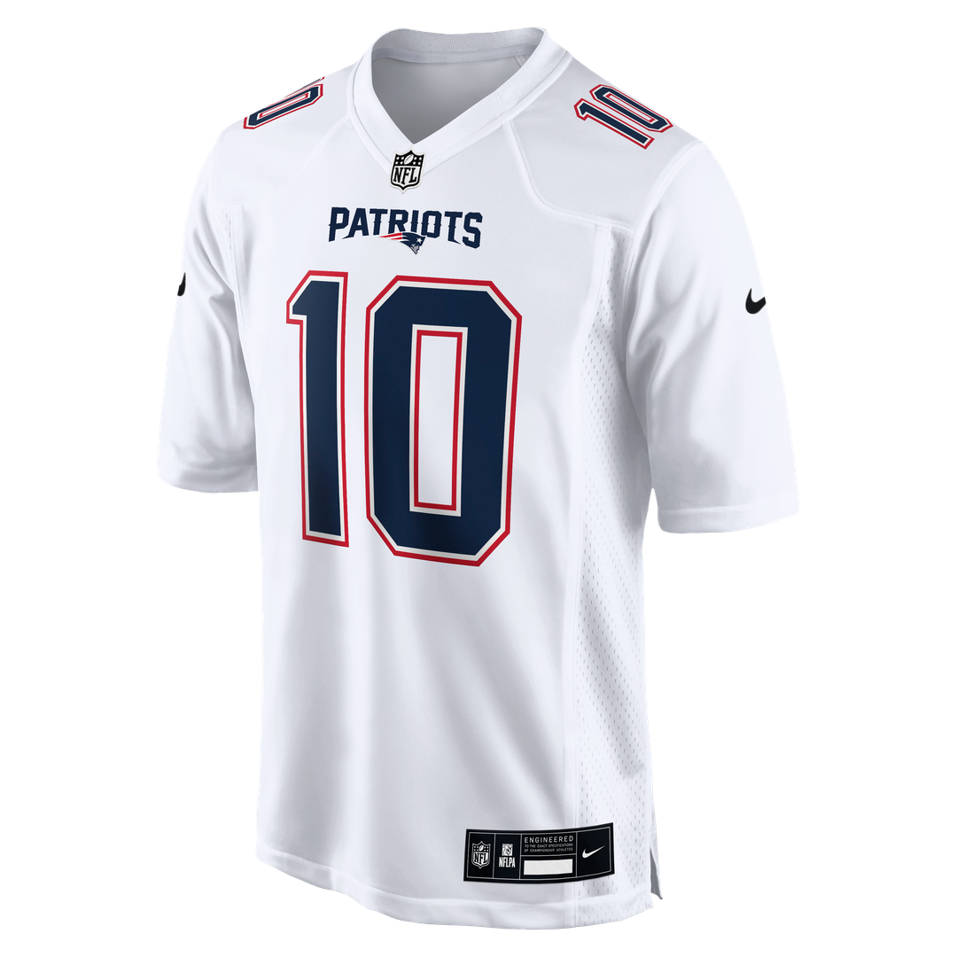 Drake Maye New England Patriots Game Jersey - Tundra White