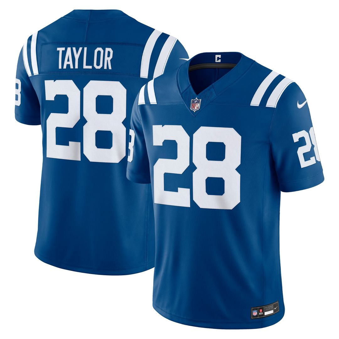 Jonathan Taylor Indianapolis Colts Vapor F.U.S.E. Stitched Limited Jersey - White