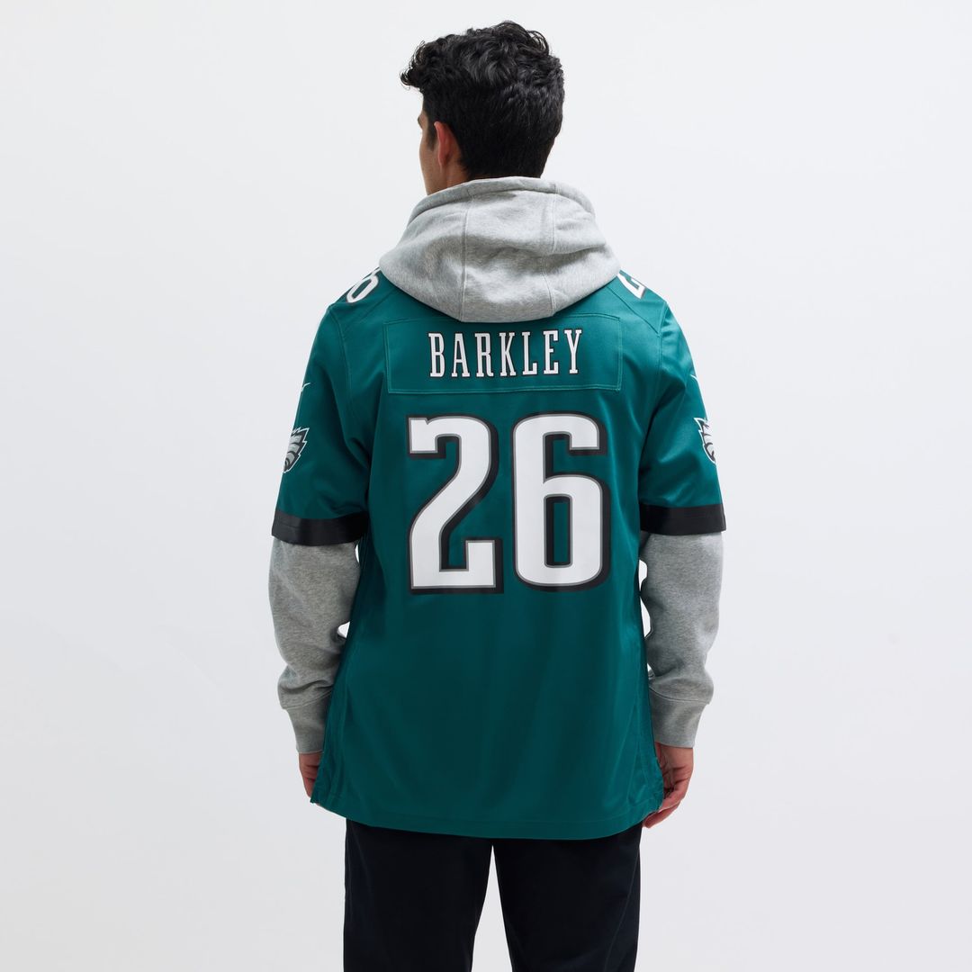 Saquon Barkley Philadelphia Eagles Game Jersey - Midnight Green
