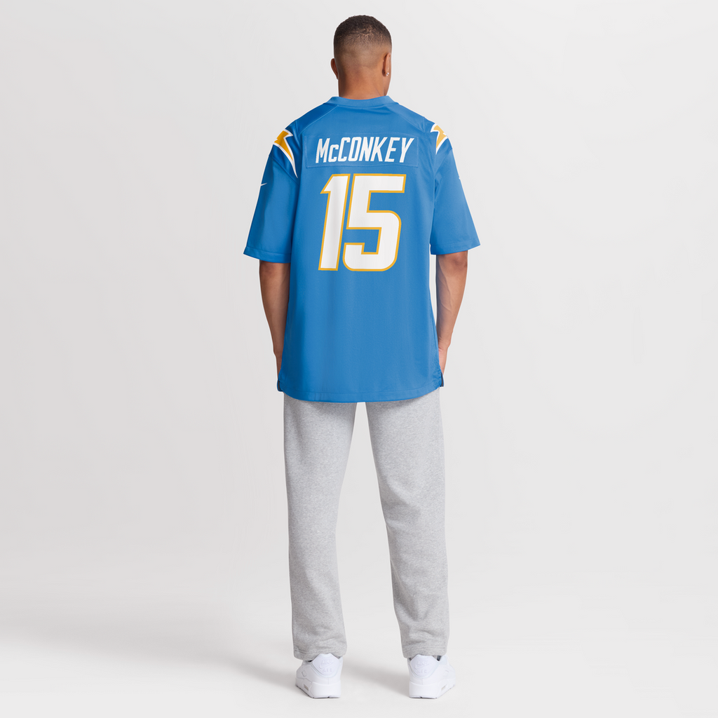 Ladd McConkey Los Angeles Chargers Game Jersey - Powder Blue