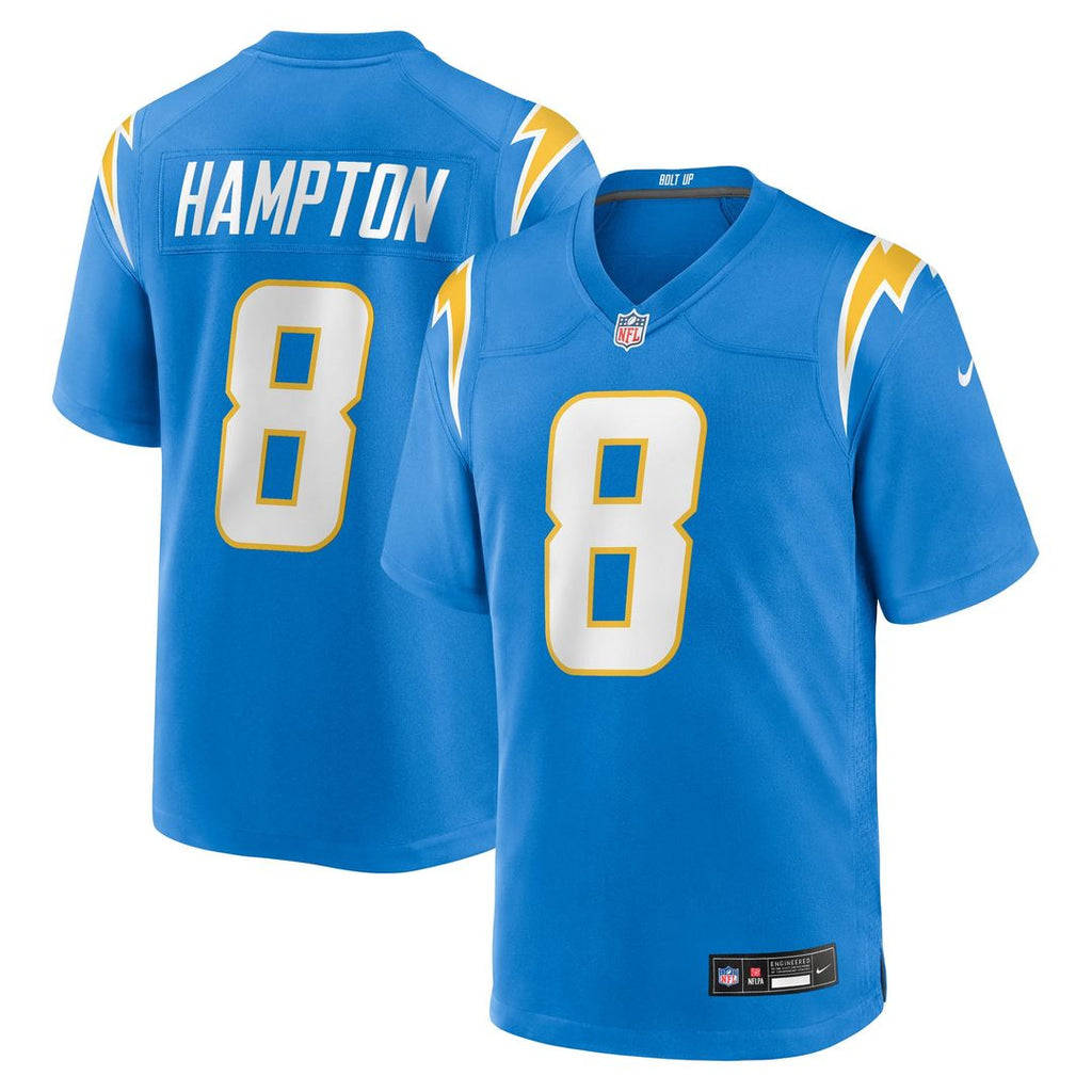 Omarion Hampton Los Angeles Chargers Game Jersey - Powder Blue