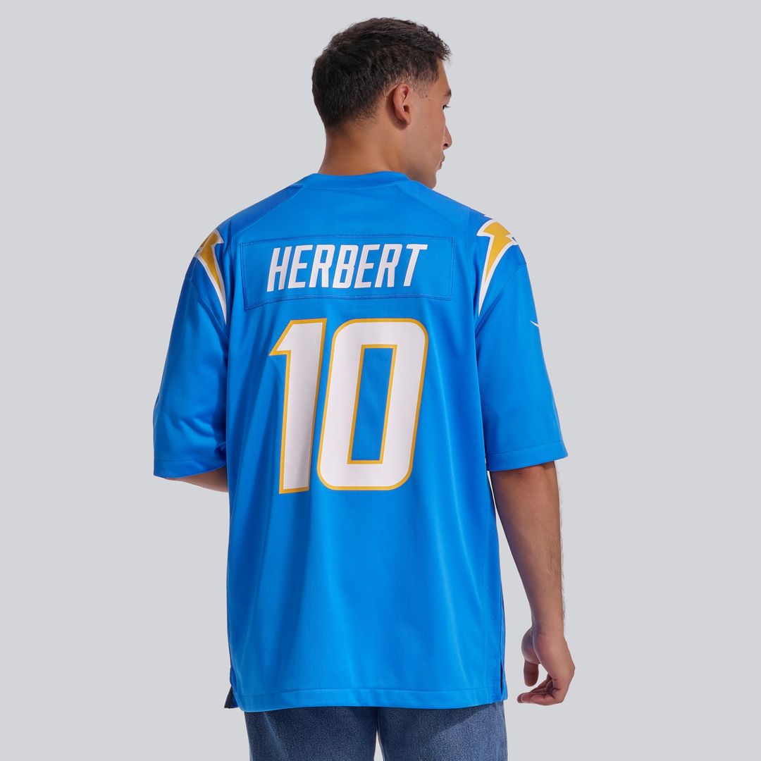 Justin Herbert Los Angeles Chargers Alternate Charger Power Game Jersey - Gold