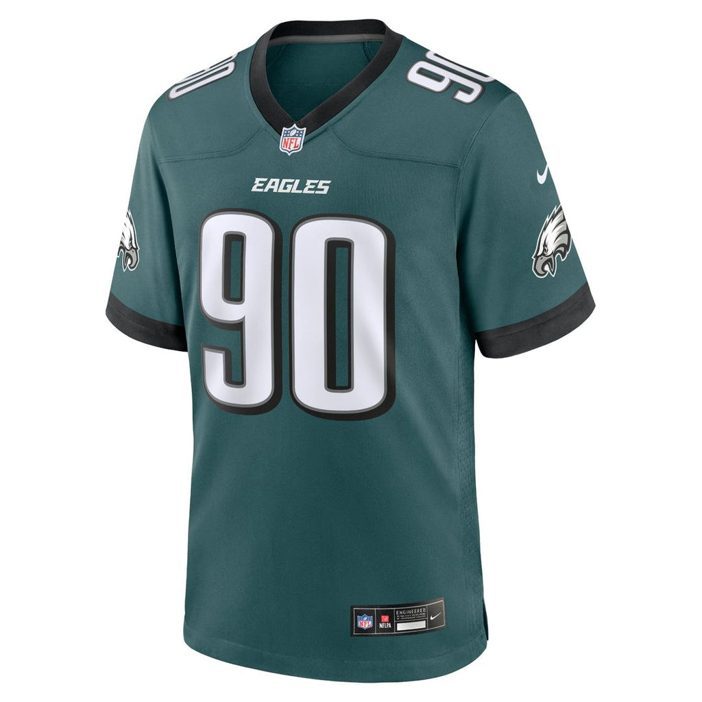 Jordan Davis Philadelphia Eagles Game Jersey - Midnight Green