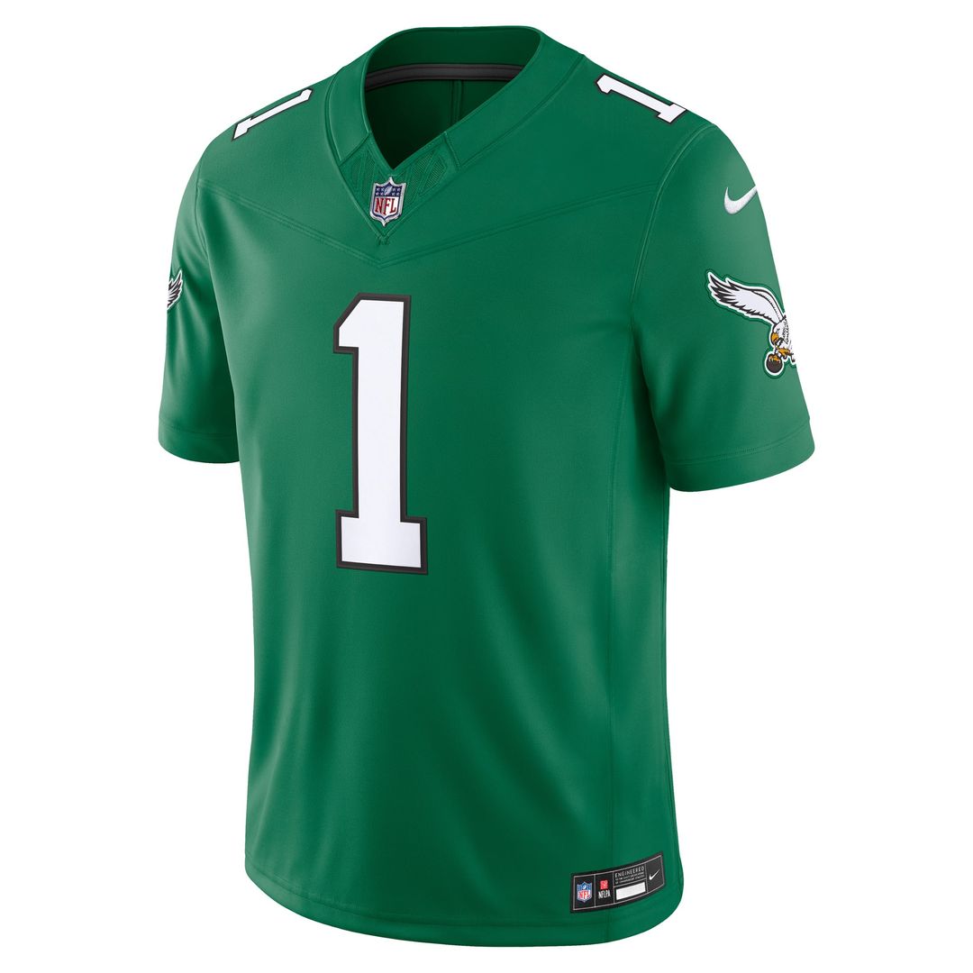 Jalen Hurts Philadelphia Eagles Alternate Vapor F.U.S.E. Stitched Limited Jersey - Kelly Green
