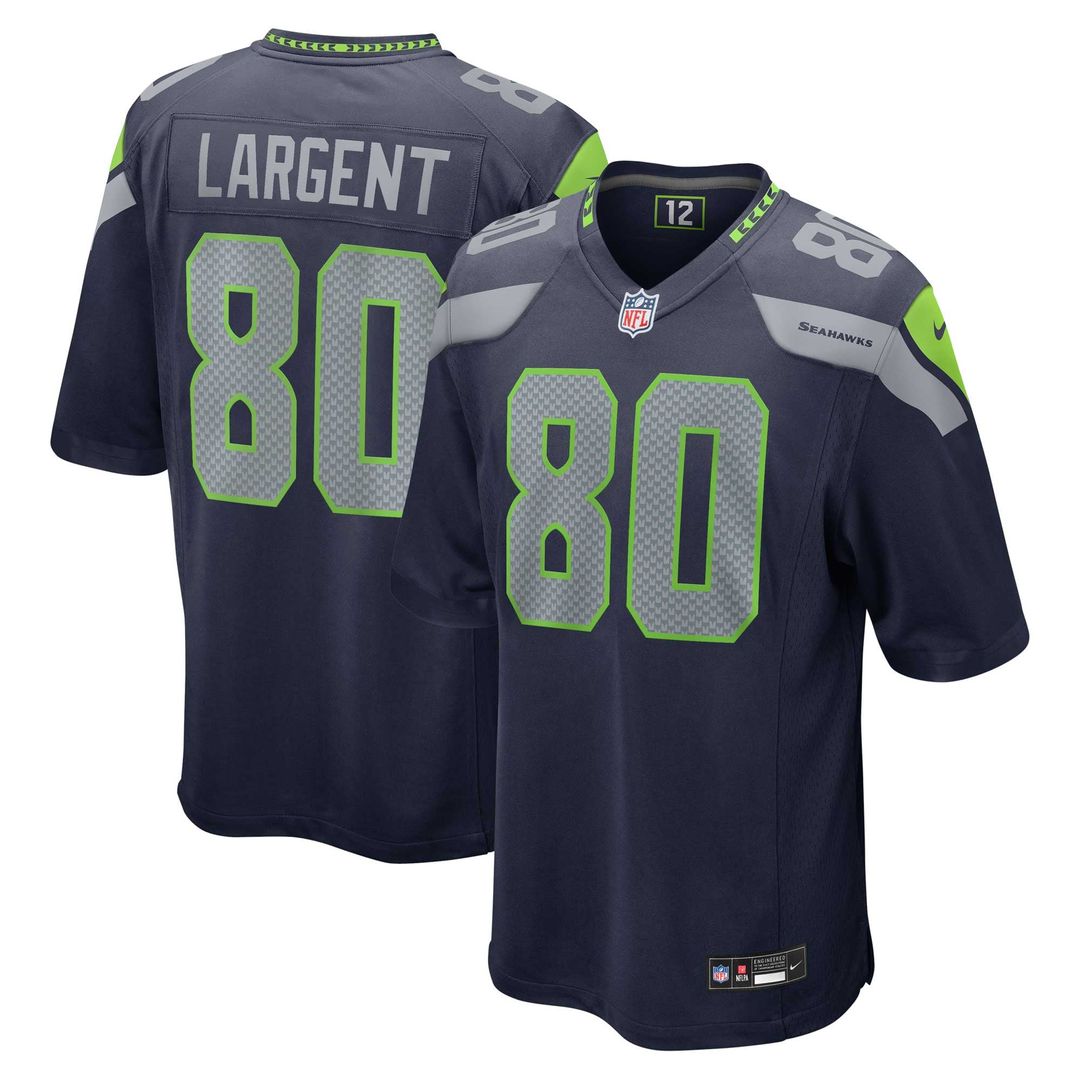 Steve Largent Seattle Seahawks Game Jersey - College Navy