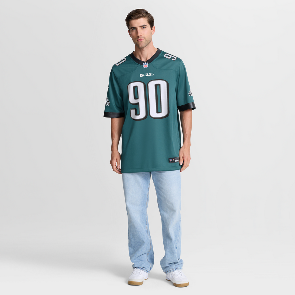Jordan Davis Philadelphia Eagles Game Jersey - Midnight Green