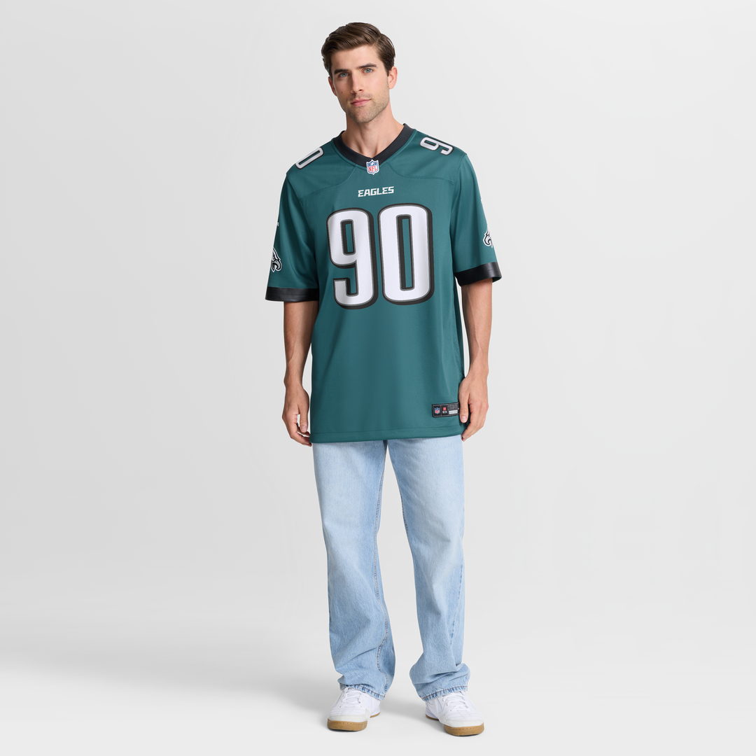Jordan Davis Philadelphia Eagles Game Jersey - Midnight Green