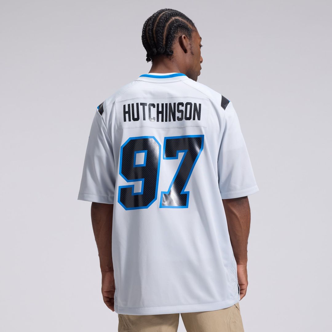 Aidan Hutchinson Detroit Lions 2026 Rivalries Collection Game Jersey - Silver