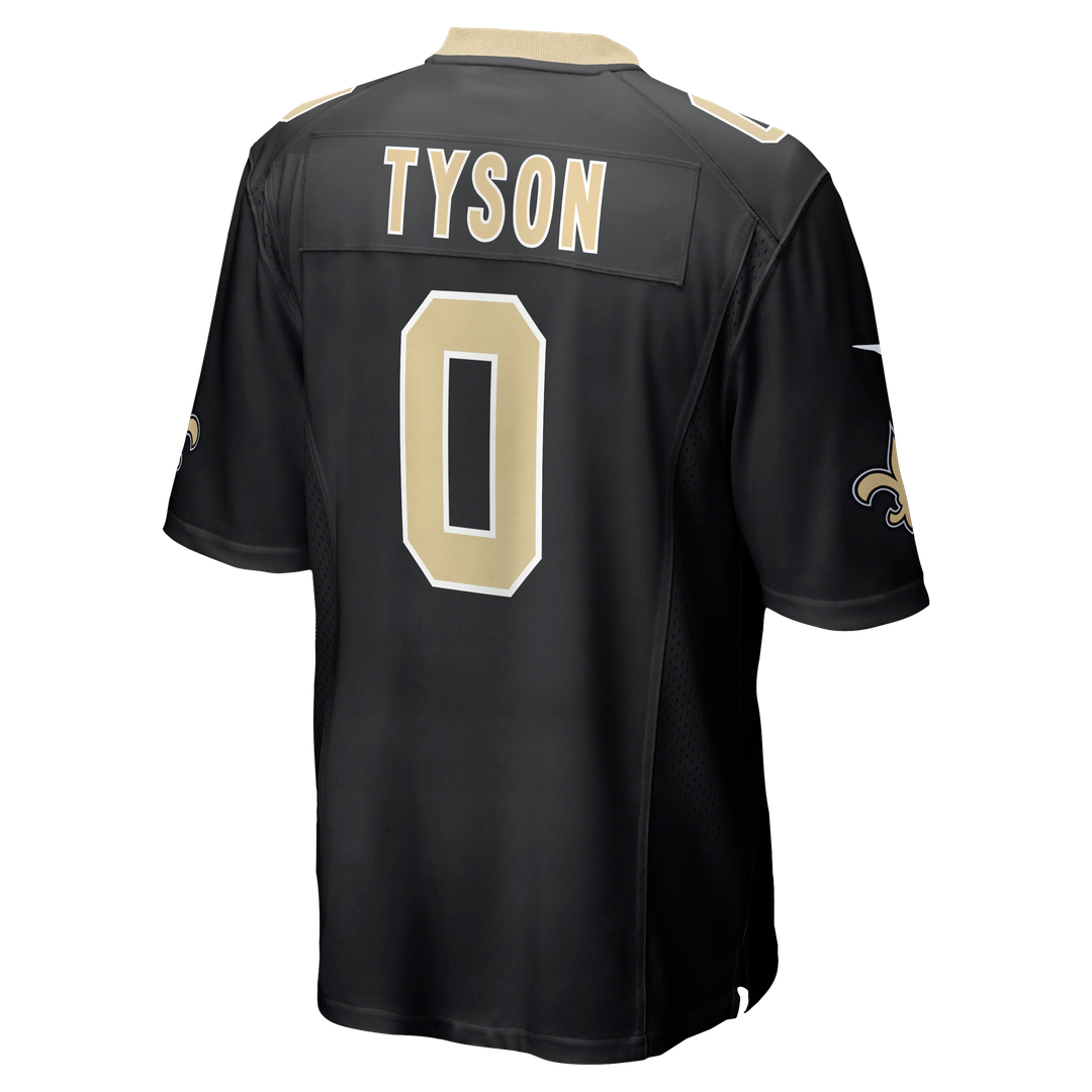 Jordyn Tyson New Orleans Saints Game Jersey - Black