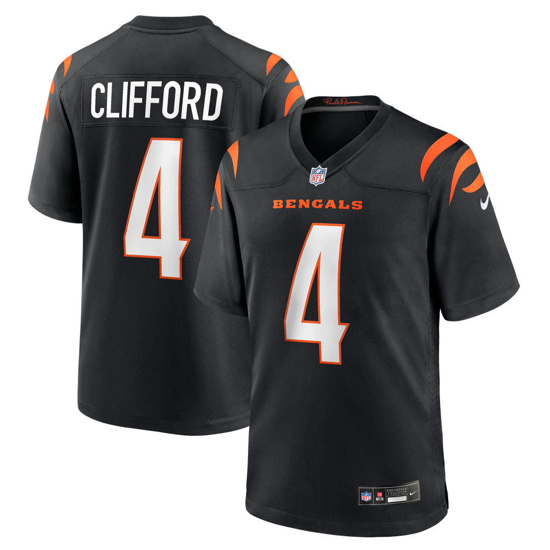 Sean Clifford Cincinnati Bengals Game Jersey - Black