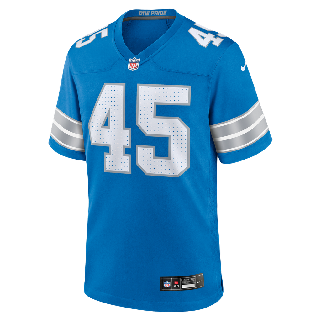 Devin White Detroit Lions Game Jersey - Blue
