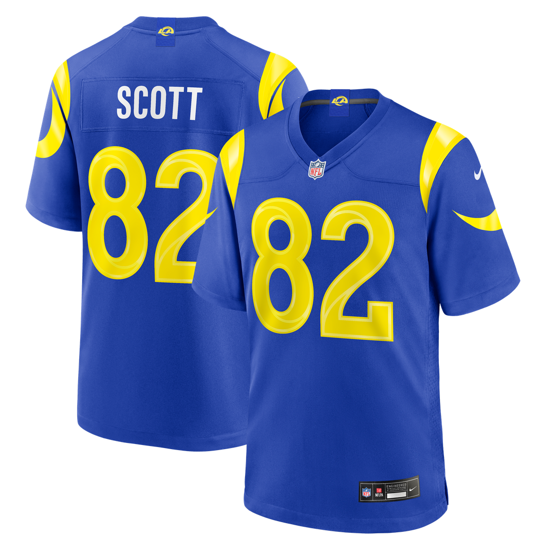 Tyler Scott Los Angeles Rams Game Jersey - Royal Blue