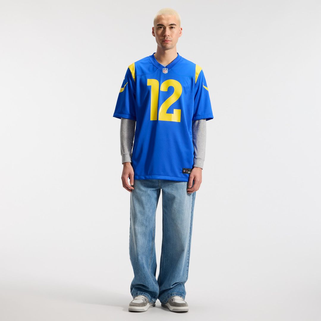 Puka Nacua Los Angeles Rams Game Jersey - Royal Blue