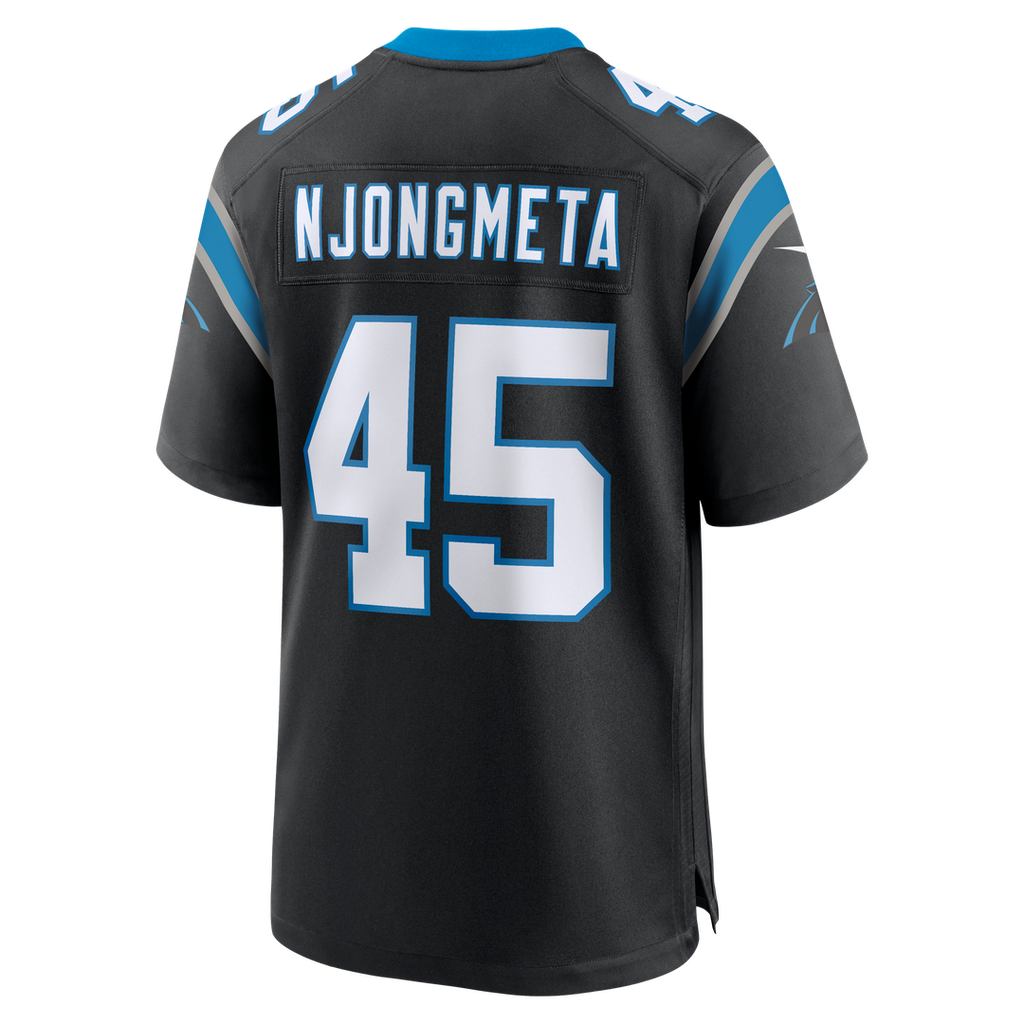 Maema Njongmeta Carolina Panthers Game Jersey - Black