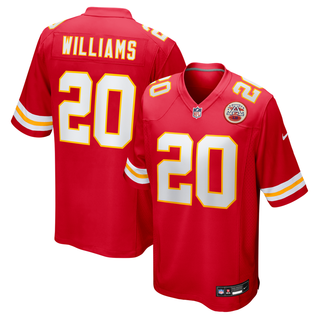 Nohl Williams Kansas City Chiefs Game Jersey - Red