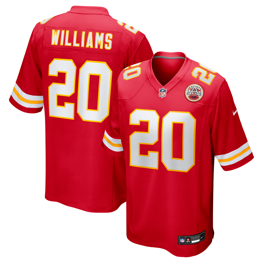 Nohl Williams Kansas City Chiefs Game Jersey - Red