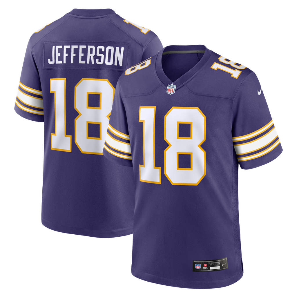 Justin Jefferson Minnesota Vikings Classic Game Jersey - Purple